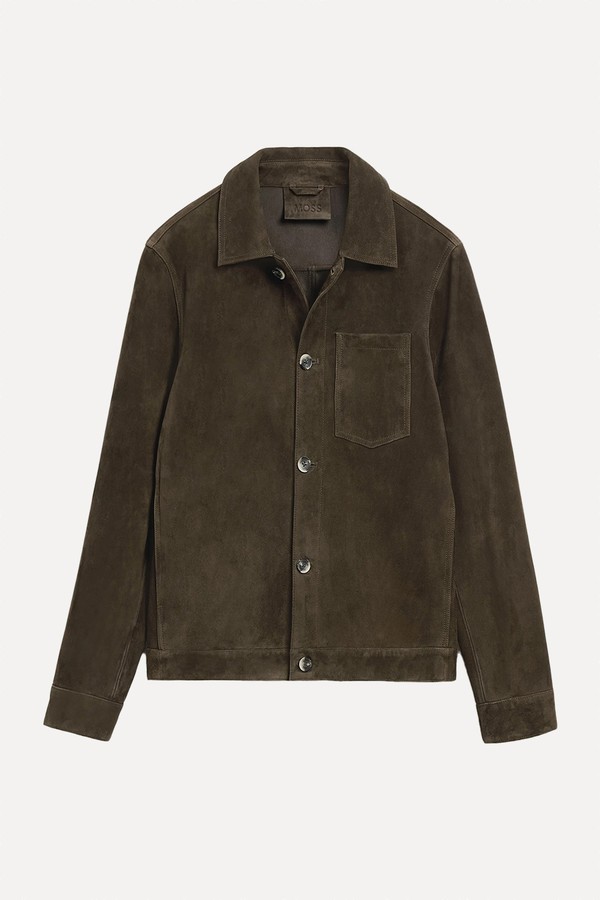 Brown Suede Jacket from Moss