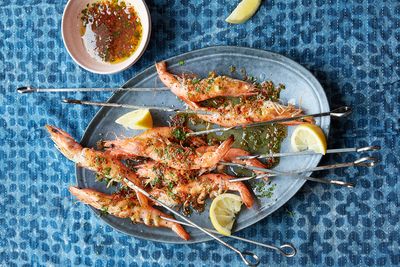 Prawns with Chill, Ginger & Garlic Butter