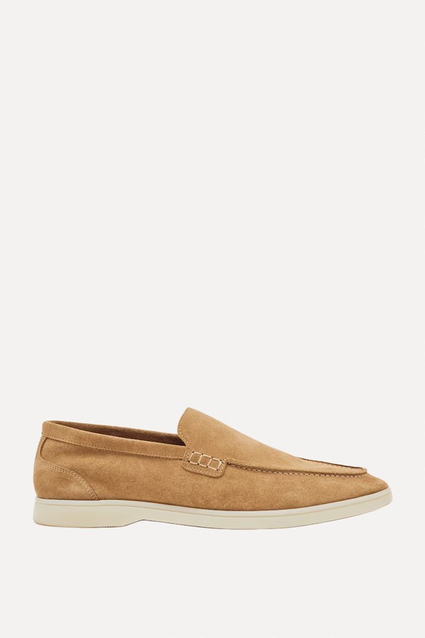 Kason Suede Slip-On Loafers from Reiss
