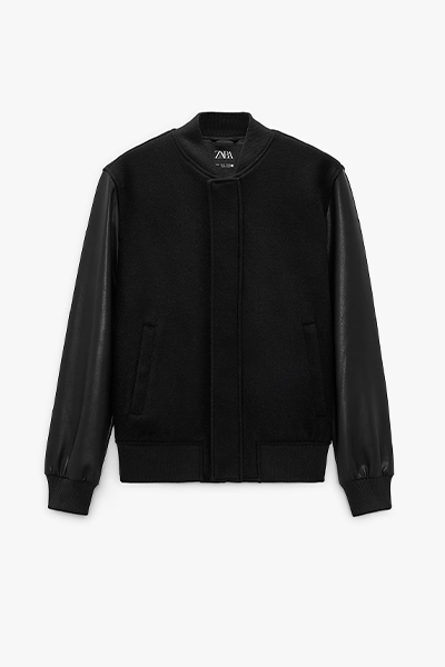 Contrast Bomber Jacket from Zara