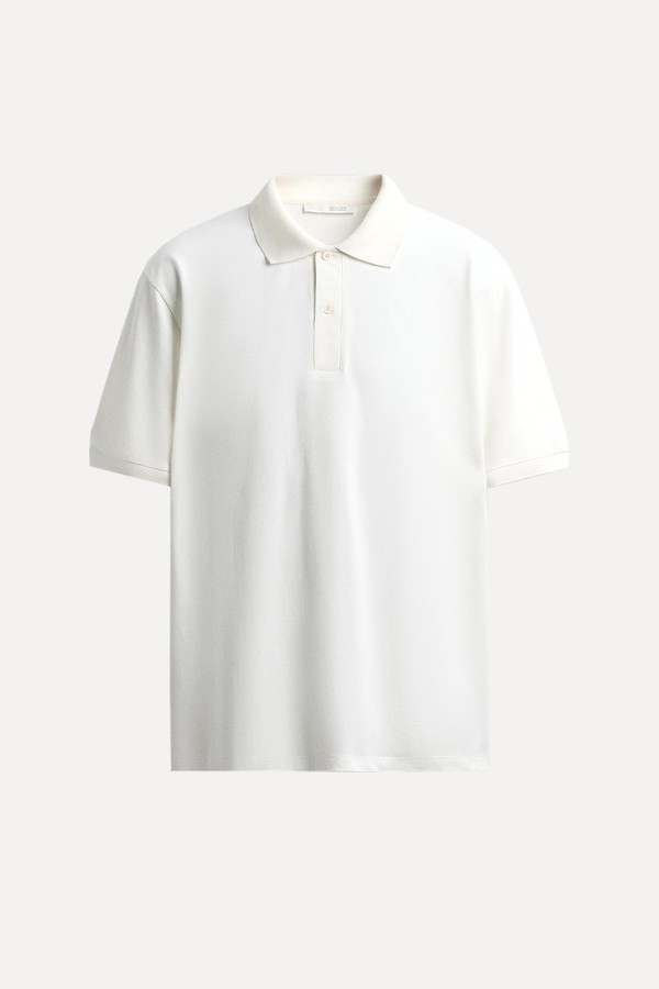 Textured Piqué Polo Shirt