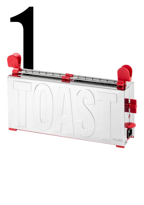 Toaster Gae Aulenti 2 Spaces - Red from Trabo