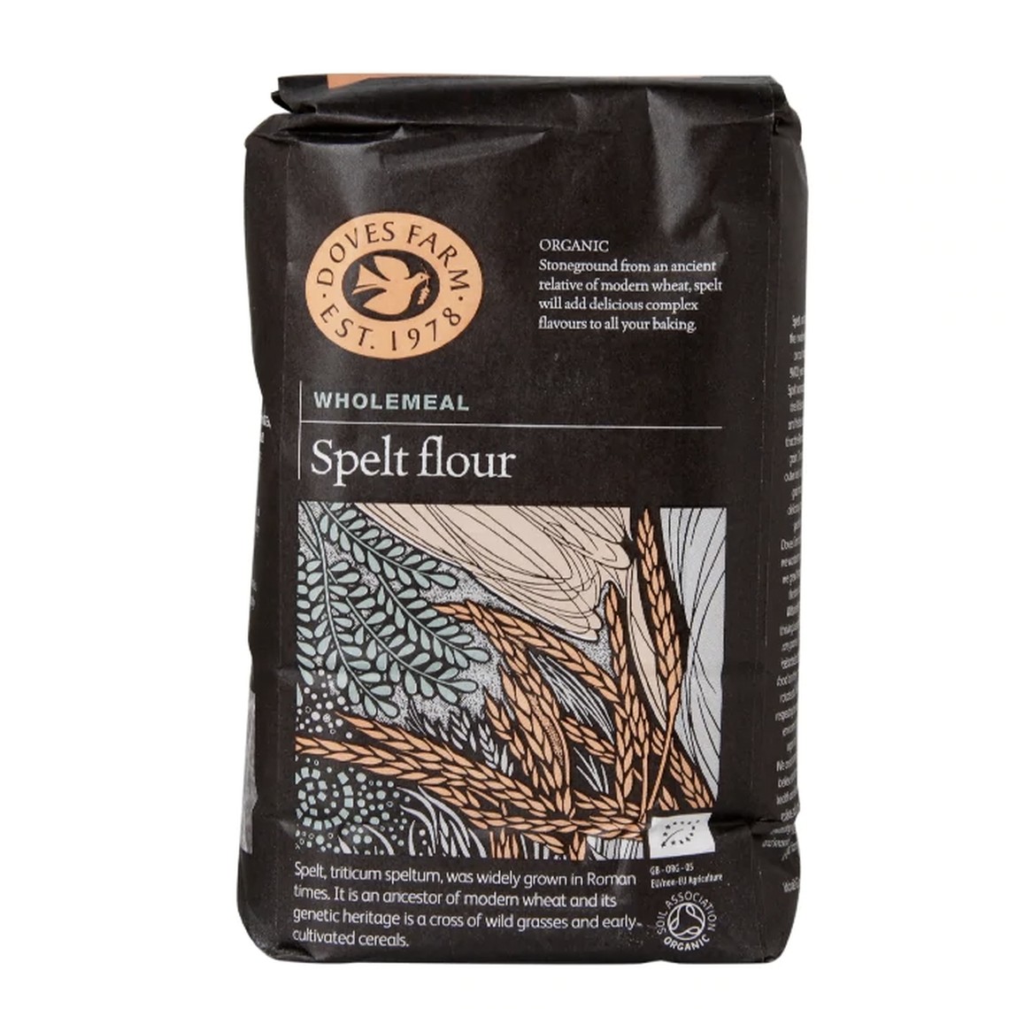 Organic Stoneground Wholemeal Spelt Flour from Doves Farm