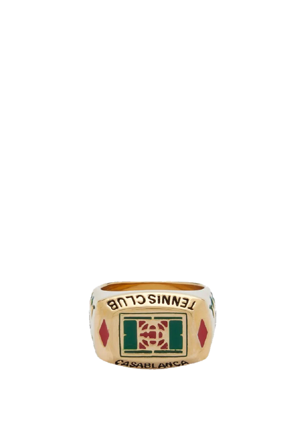 Tennis Signet Ring from Casablanca