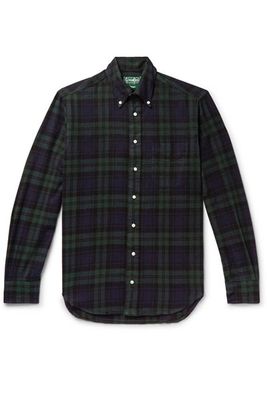 Checked Brushed Cotton-Flannel Shirt from Gitman Vintage