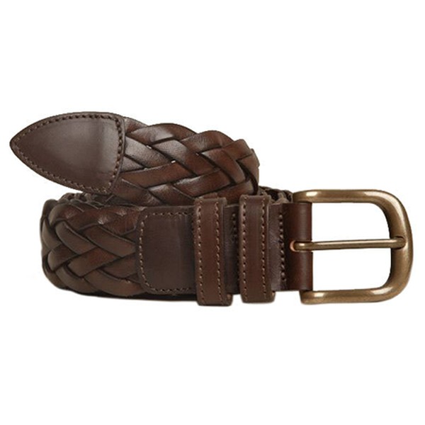 Woven Leather Belt from Anderson & Sheppard