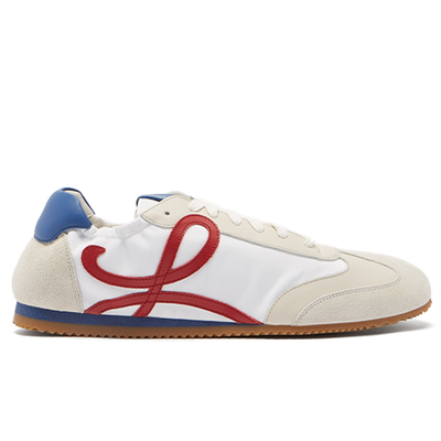 Ballet Runner Nylon And Leather Trainers from Loewe