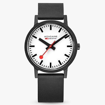 Unisex Essence Rubber Strap Watch from Mondaine