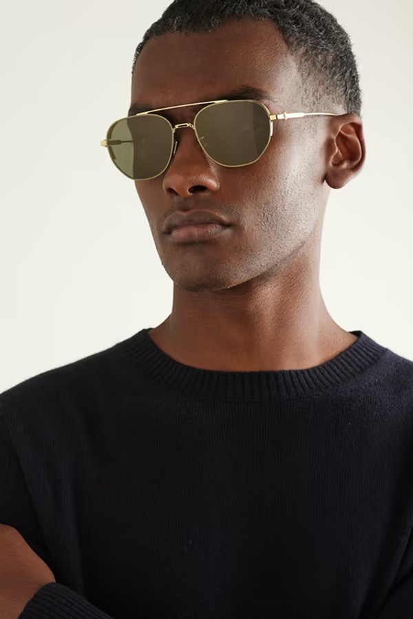 NeoDior RU Aviator-Style Gold-Tone Sunglasses from Dior Eyewear