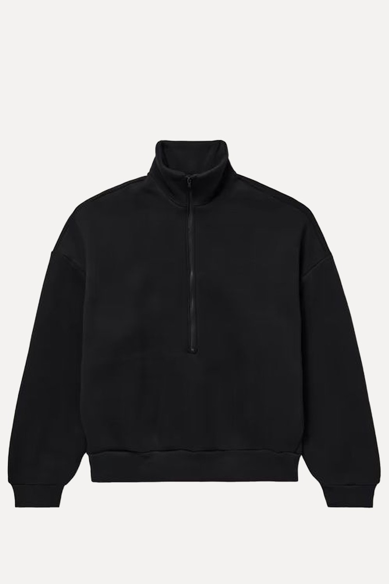 Oversized Cotton-Blend Jersey Half-Zip Sweatshirt from Fear Of God