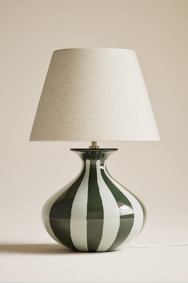 Ceramic Striped Table Lamp from Marks & Spencer