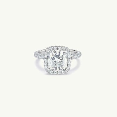 Aura Cushion-Cut Diamond Ring