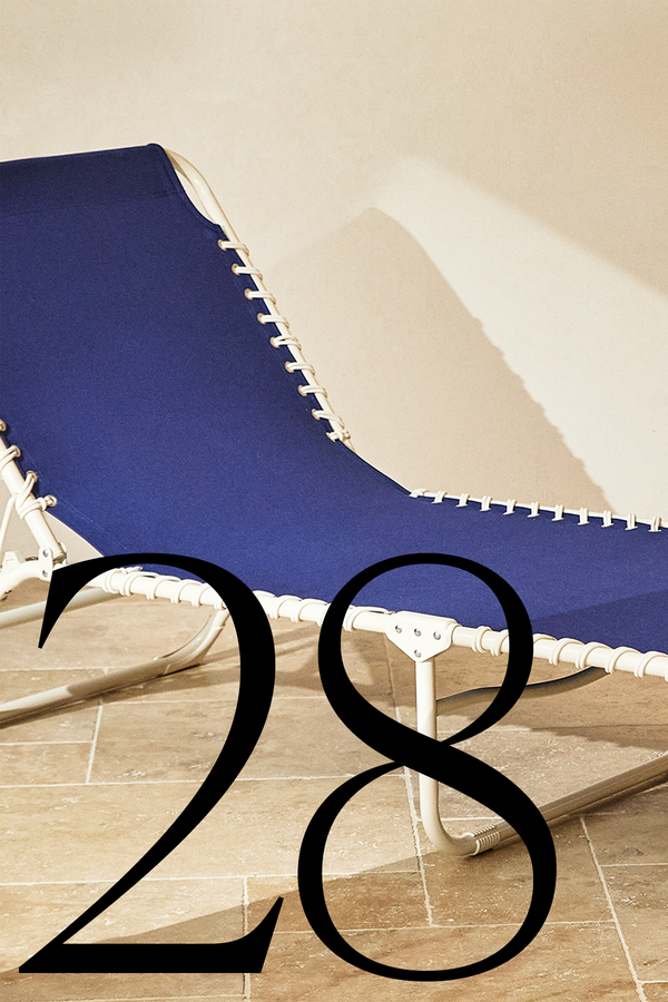 Foldable Canvas Outdoor Lounger  from Zara