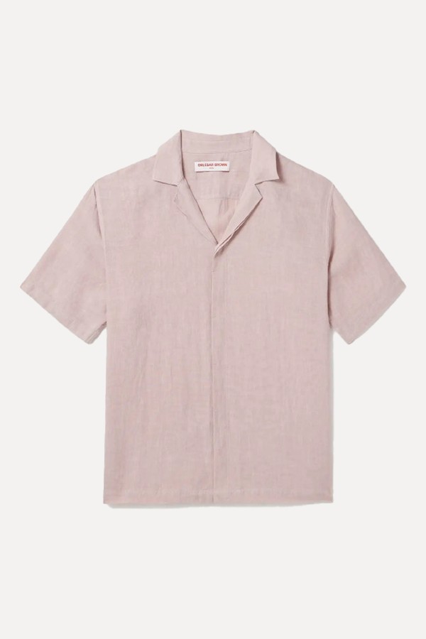 Maitan Camp-Collar Linen Shirt from Orlebar Brown