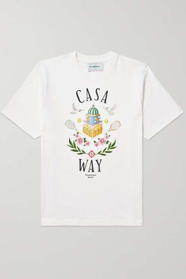 Casa Way Printed Cotton-Jersey T-Shirt from Casablanca