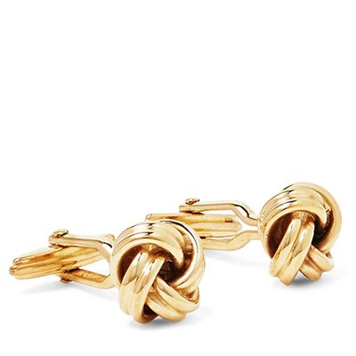 Knot Gold-Plated Cufflinks from Lanvin