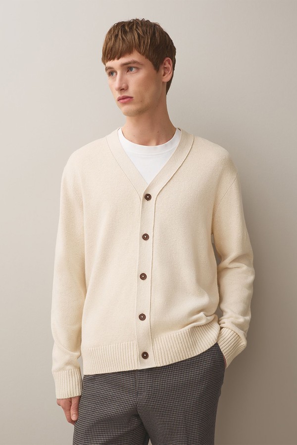 Relaxed Fit Linen Rich Cardigan from Next