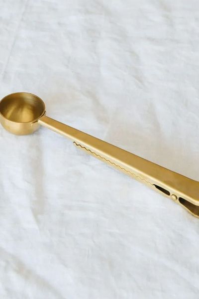 Brass Coffee Scoop Clip from Graham & Green