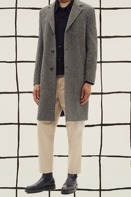 Jack Single-Breasted Wool-Herringbone Overcoat from Officine Générale