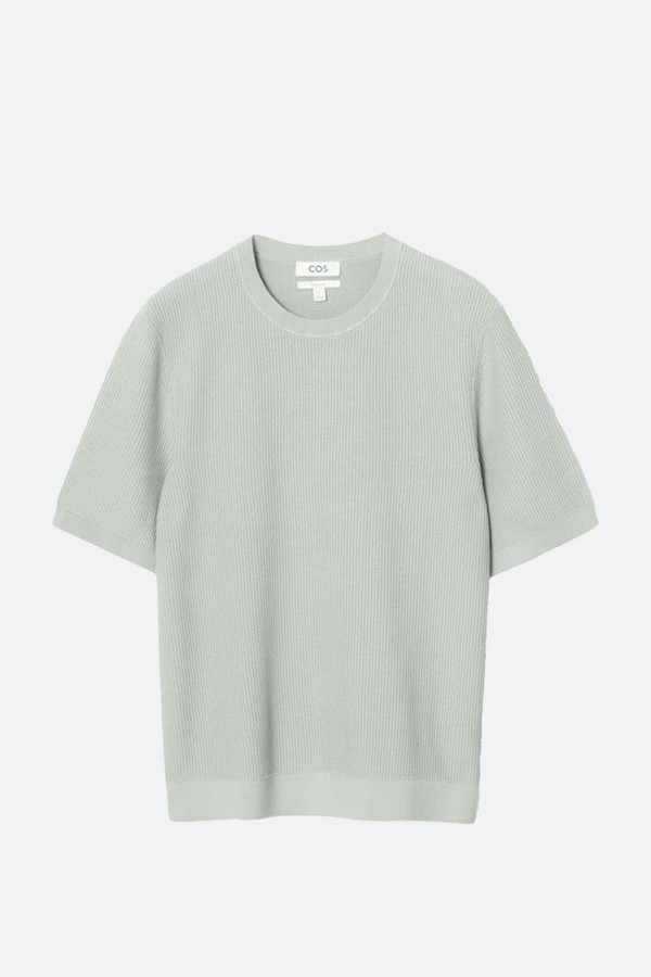 Textured Knitted T-Shirt