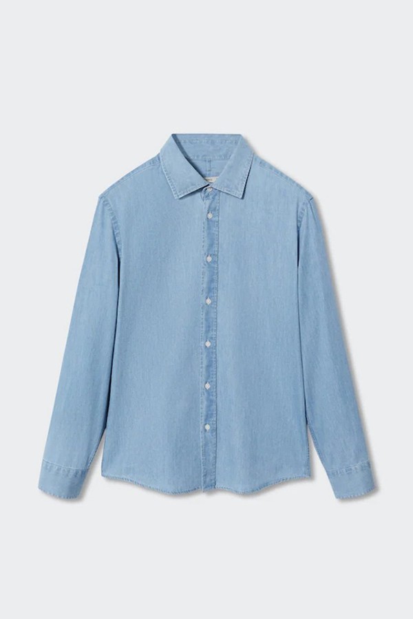 Slim-Fit Denim Shirt from Mango