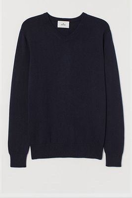 Fine-Knit Cashmere-Mix Jumper from H&M