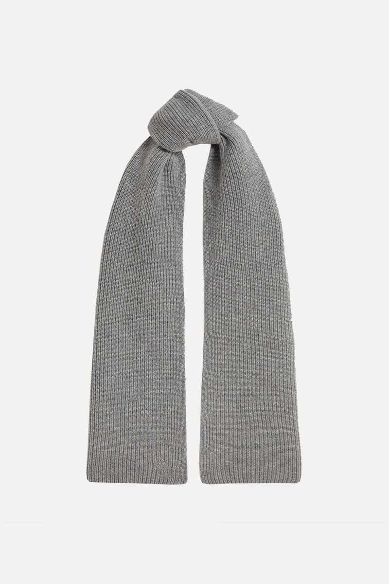 Cashmere Merino Ribbed Scarf