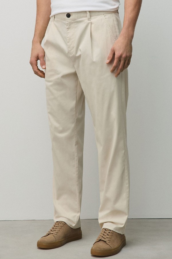 Tapered Fit Cotton Rich Stretch Chinos