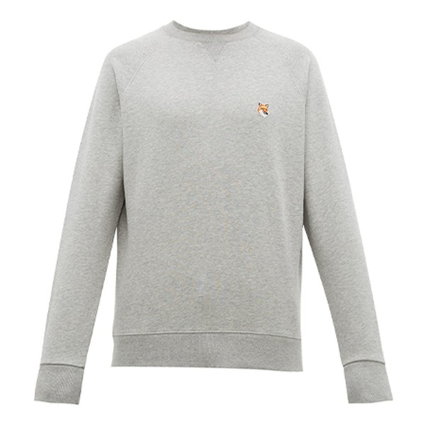 Fox-Head Patch Cotton Sweatshirt from Maison Kitsuné