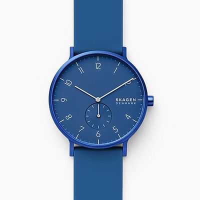 Unisex Aaren Kulor Silicone Strap Watch from Skagen