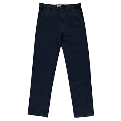 Randall Linen Trouser - Navy