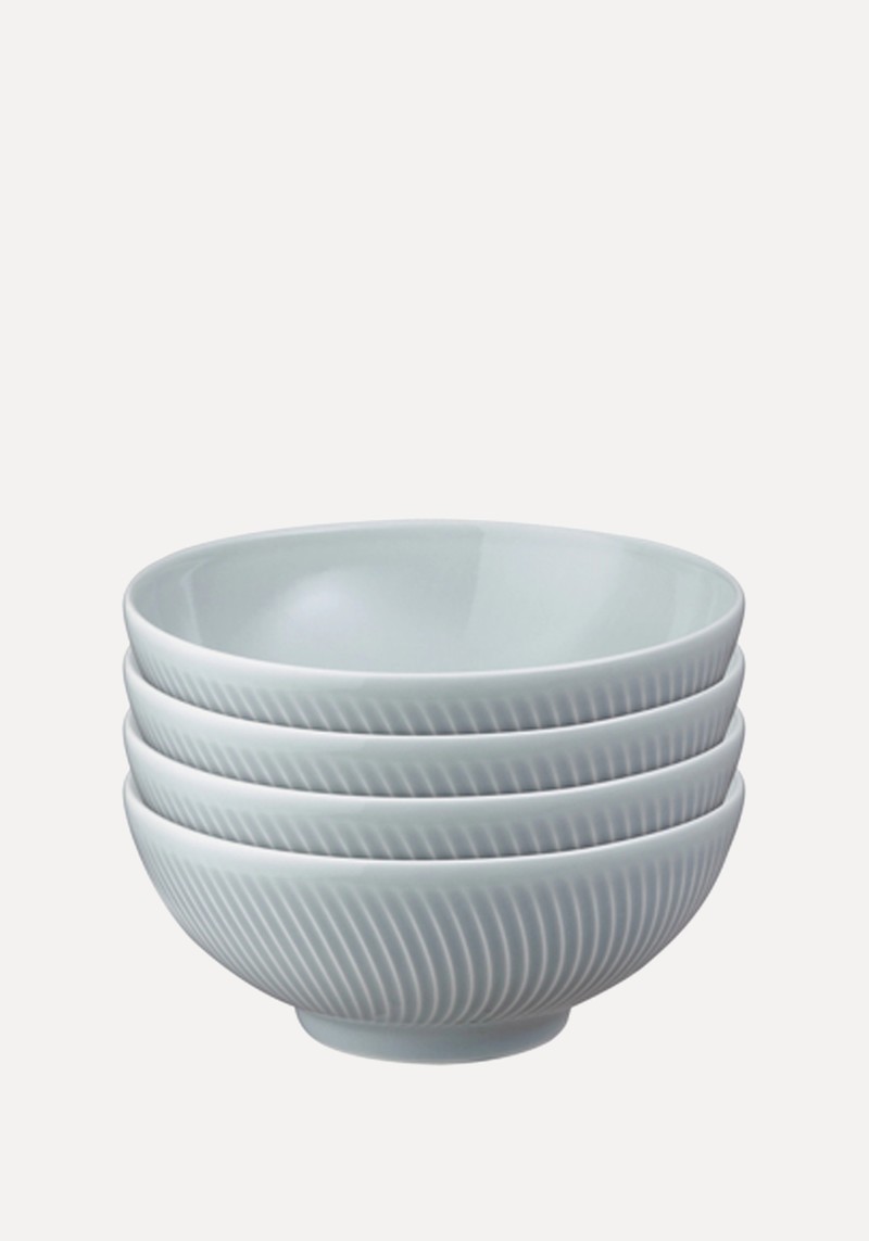 Arc Grey Set Of 4 Cereal Bowls from Denby
