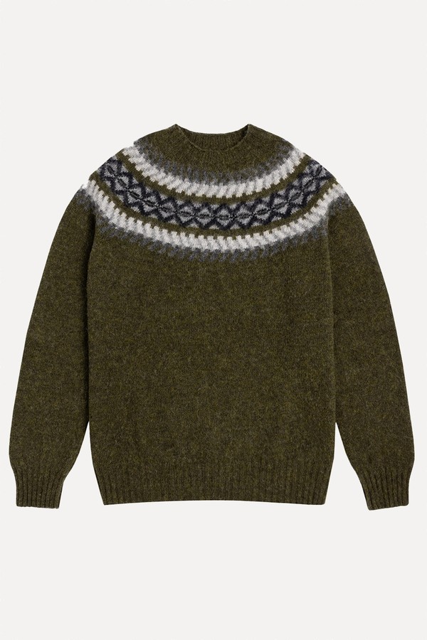 Yoke Fairisle Crew from Kestin