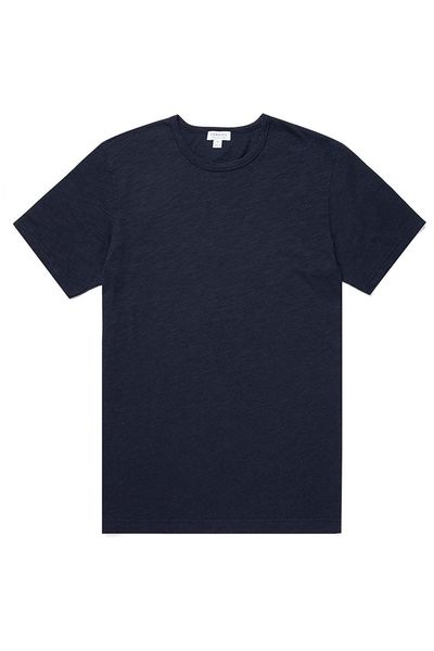 Pima Cotton Linen T-Shirt from Sunspel