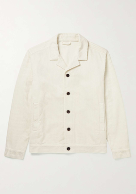 Camp-Collar Wide-Wale Cotton-Corduroy Jacket  