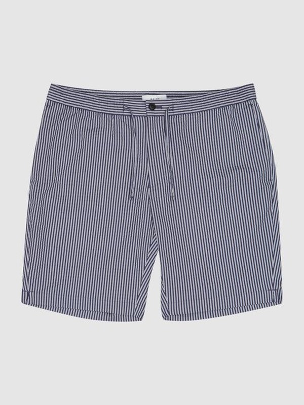 Arch Striped Seersucker Shorts