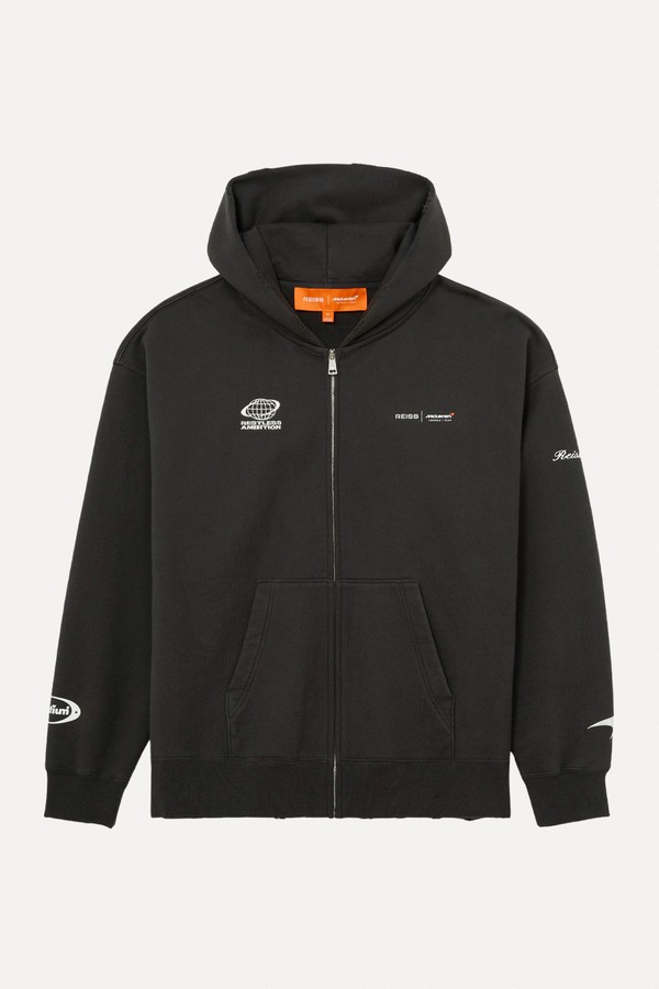 Ashlam McLaren Racing Zip-Through Hoodie Unisex-Fit