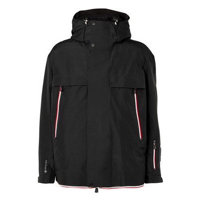 Miller Striped Hooded Down Ski Jacket from Moncler Grenoble