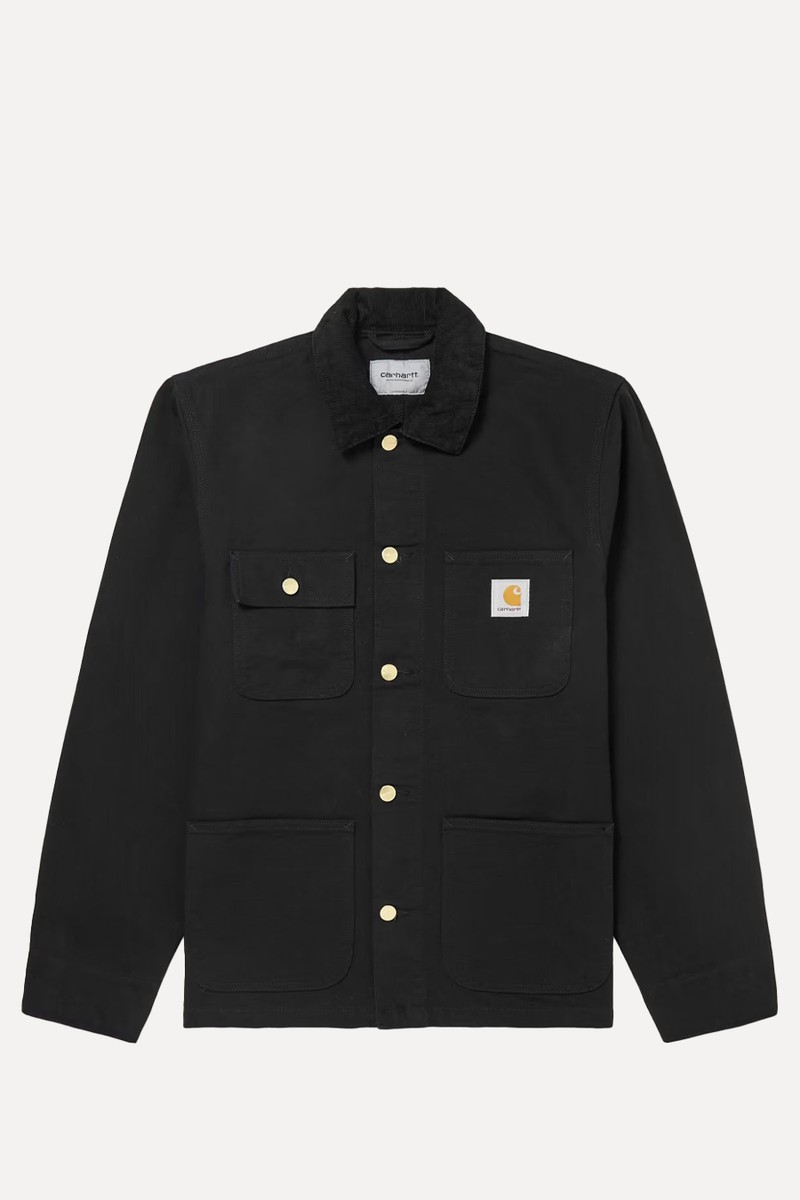 Michigan Corduroy-Trimmed Organic Cotton-Canvas Chore Jacket from Carhartt Wip