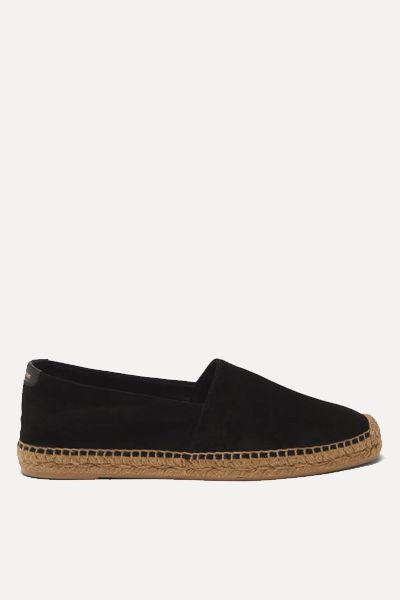 Leather-Trimmed Suede Espadrilles from Saint Laurent