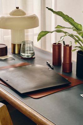 Leather Desk Mat, £125 | SOHO HOME