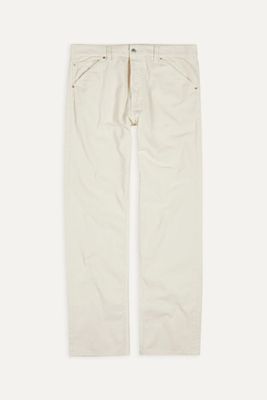 Ecru Japanese Selvedge Needlecord Five-Pocket Trouser from Drakes 