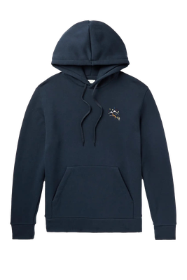 Embroidered Cotton-Jersey Hoodie  from De Bonne Facture 