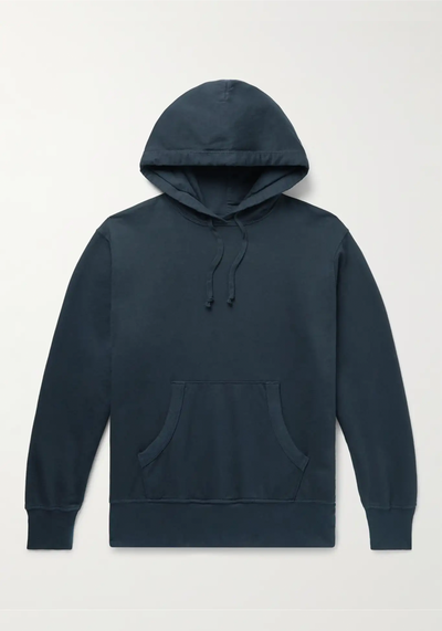 Garment-Dyed Supima Cotton-Jersey Hoodie