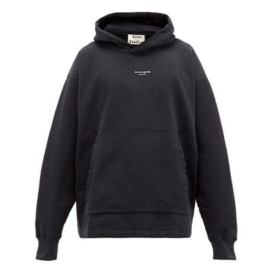 Franklin Logo-Print Cotton Hooded Sweatshirt from Acne Studios