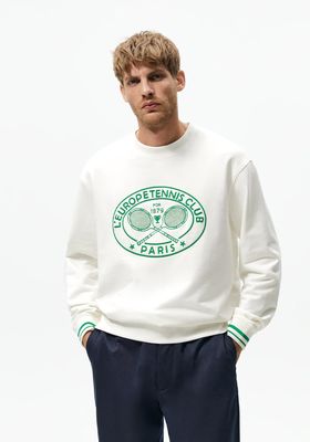 Embroidered Tennis Sweatshirt, £32.99 | Zara 