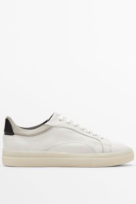 Nappa Leather Trainers With Translucent Soles, £99.95
