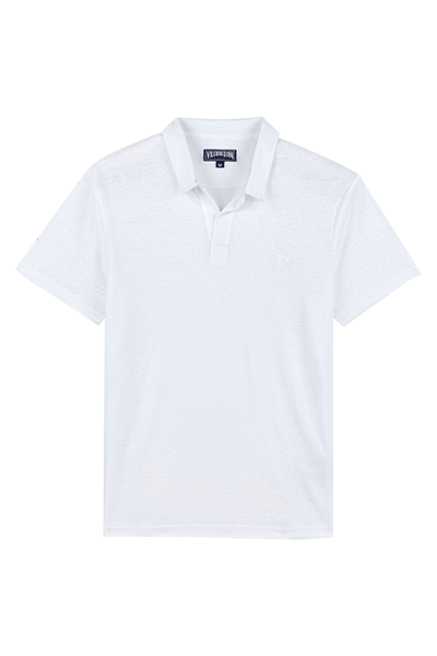 Linen Jersey Polo Shirt Solid