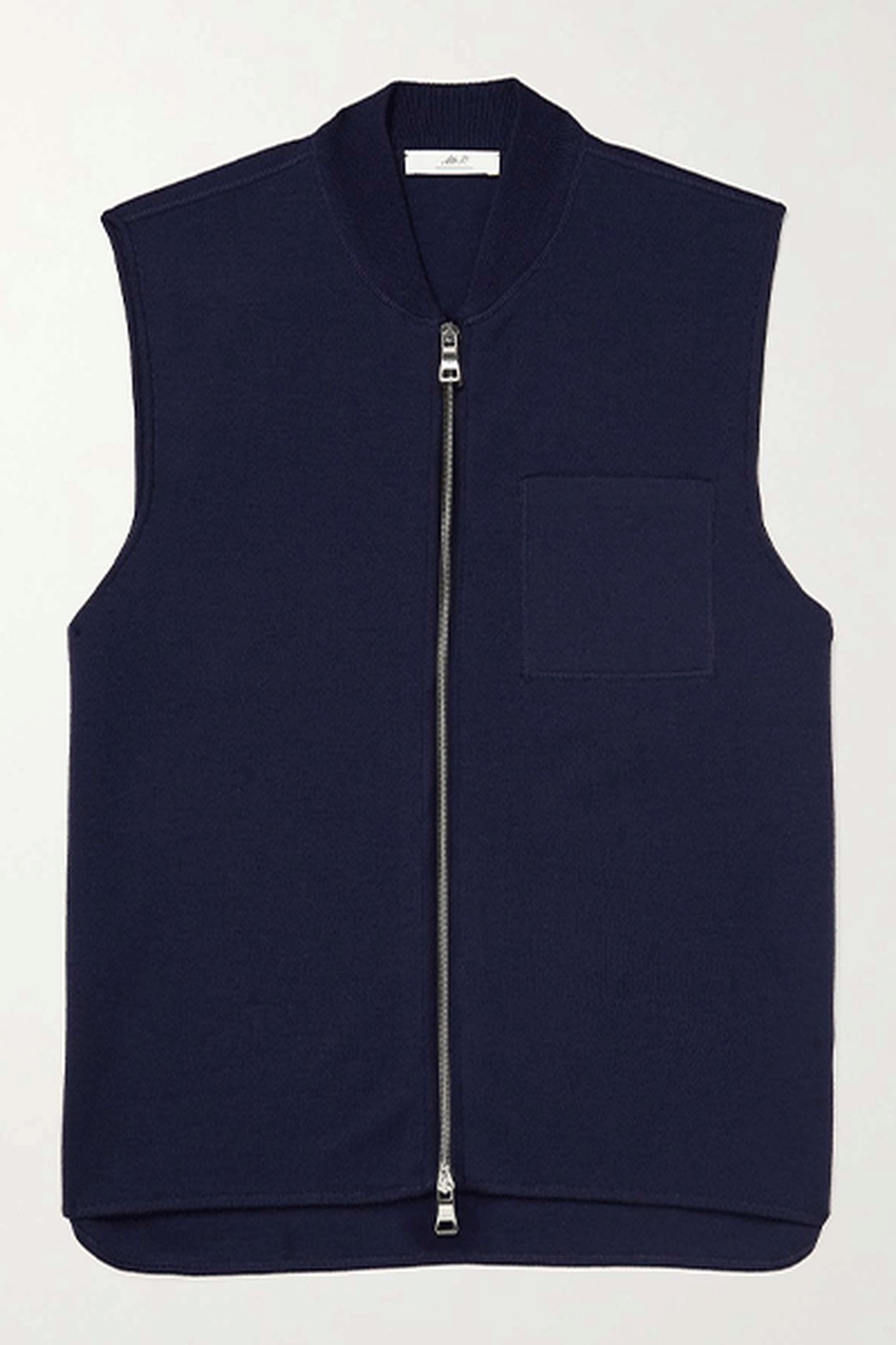 Double-Faced Merino Wool-Blend Gilet