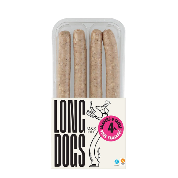 Grill Jalapeno & Cheese Long Dogs from Marks & Spencer